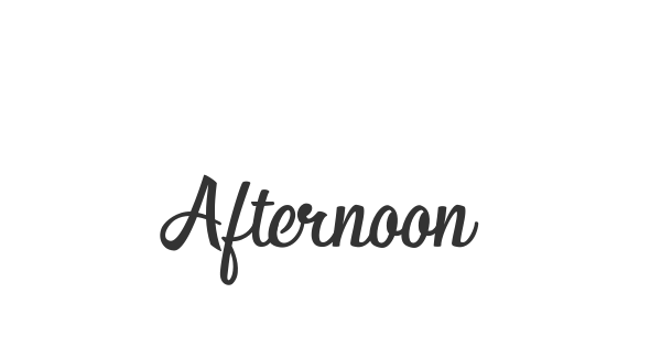 Afternoon in Stereo font thumb